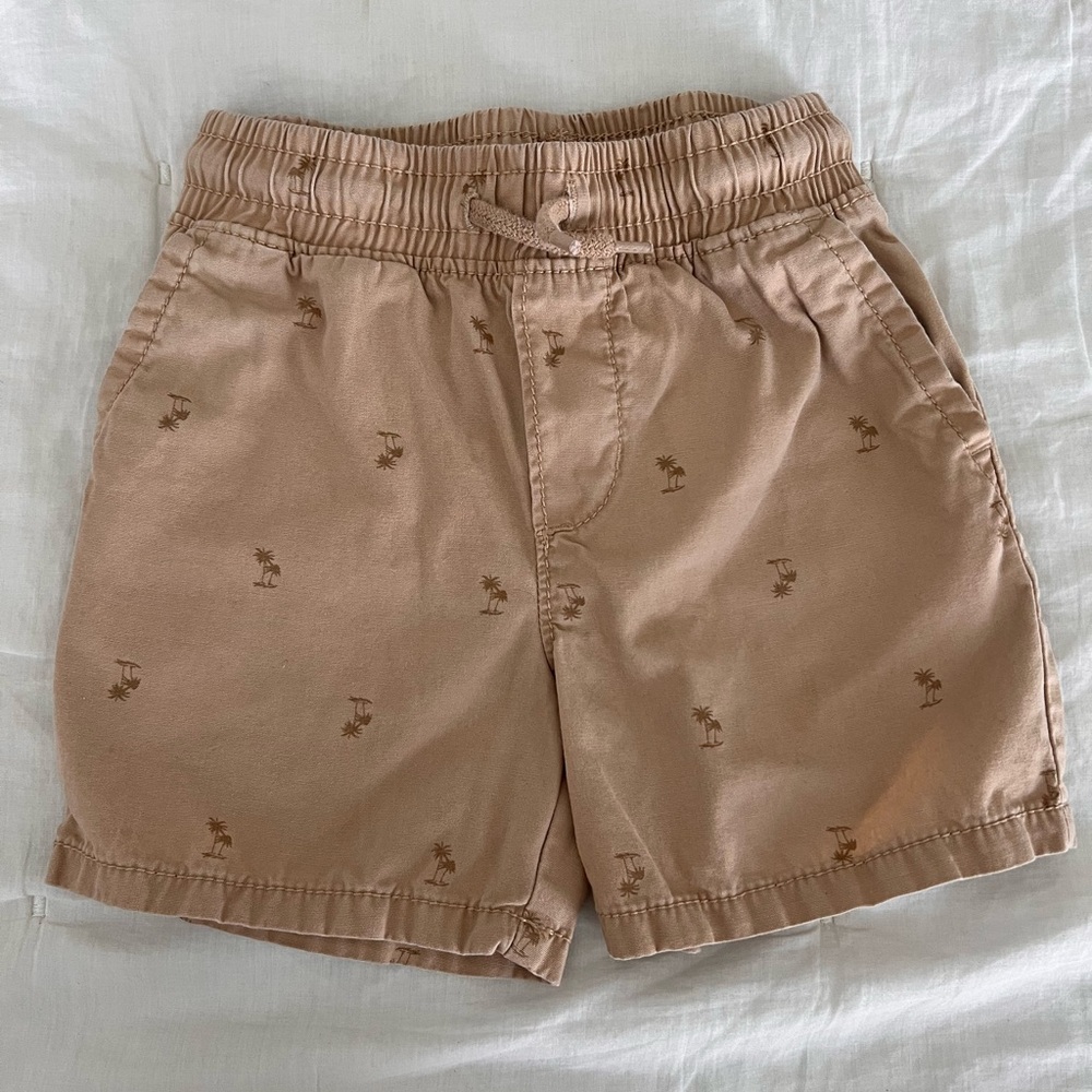 OshKosh B'gosh Tan Casual Shorts with Embroidered Details